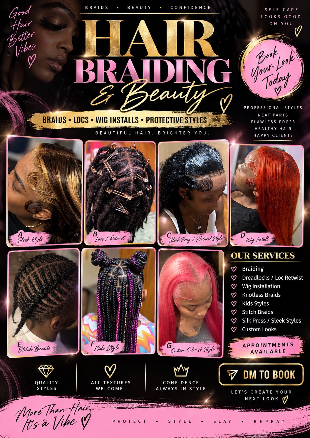 TAY STYLIN beauty services portfolio